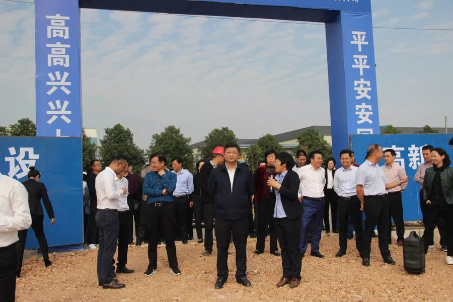 宁乡市市长付旭明莅临星邦重工二期项目考察指导!