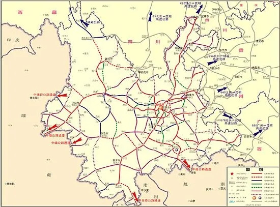 云南省高速公路规划图
