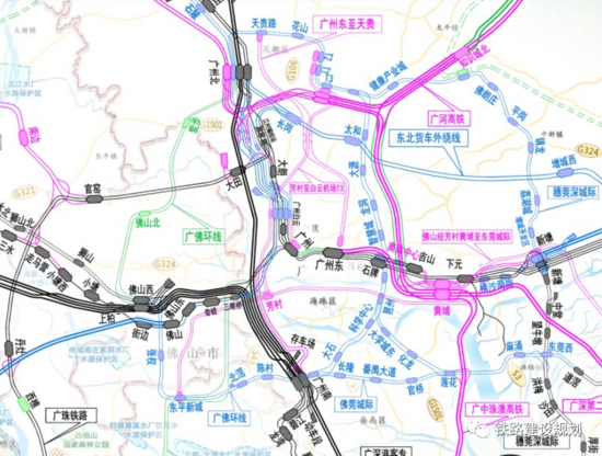 广佛环线佛山西站至广州北站段进入施工图审核阶段,开工在即