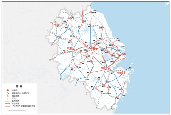 长三角城市群轨道交通批复,运营统计及十四五规划