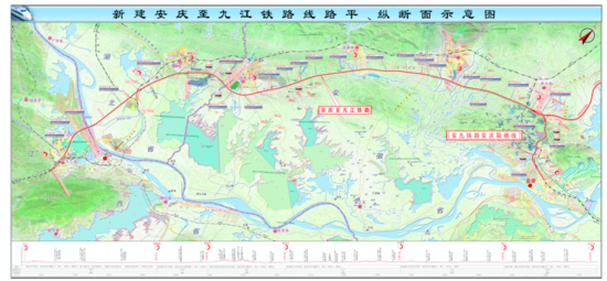 安九高铁线路走向和设站示意图▼