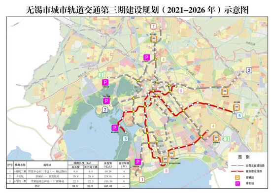 (一)建设方案二,建设规划无锡市城市轨道交通远期线网规划由8 条线路