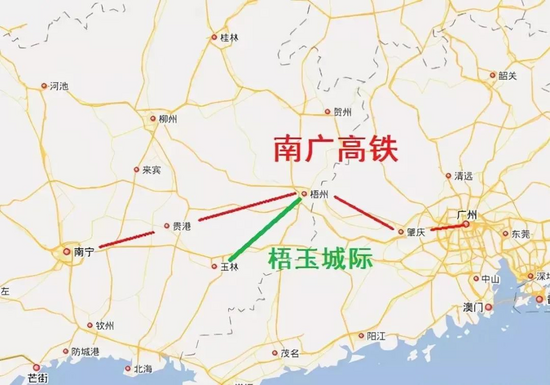 10,贵港至玉林高速铁路贵港至玉林高速铁路是南广客专和南深高铁重要