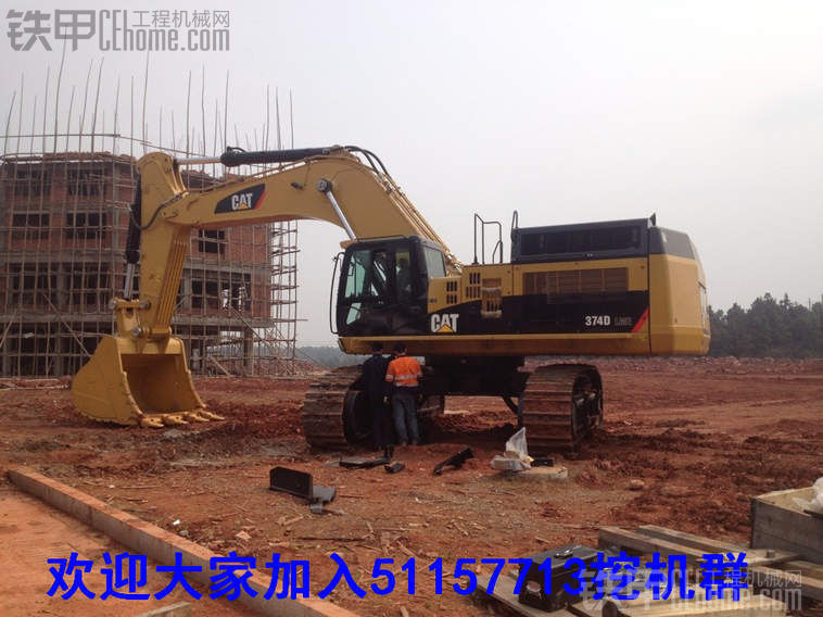 湖南大型挖机卡特374d