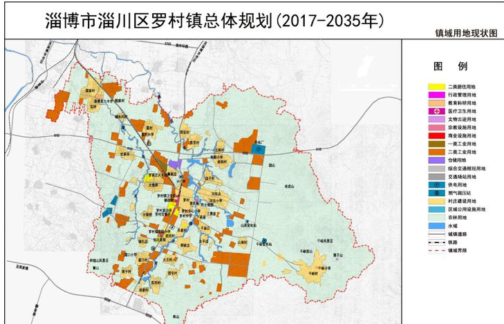 淄川区各镇地图图片