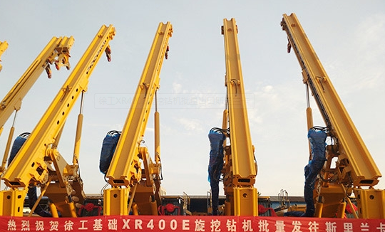 徐工xr400e旋挖钻机批量出口斯里兰卡