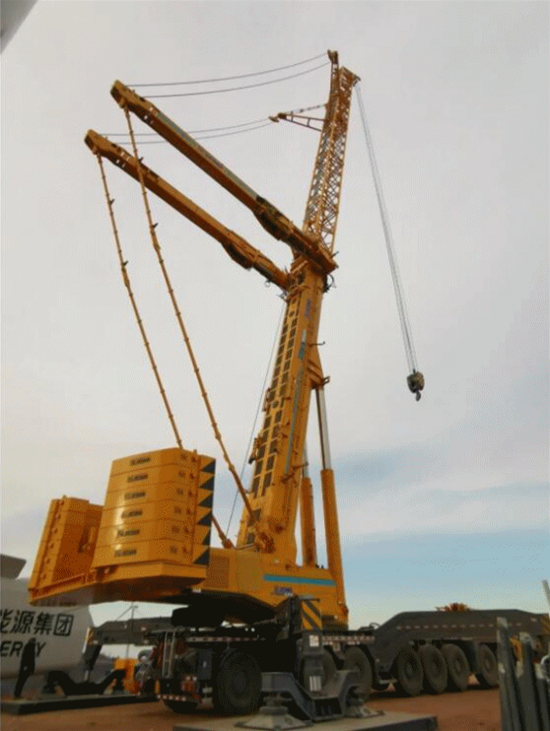 助力风电千年大计!"钢铁战士"徐工xca750御风而来