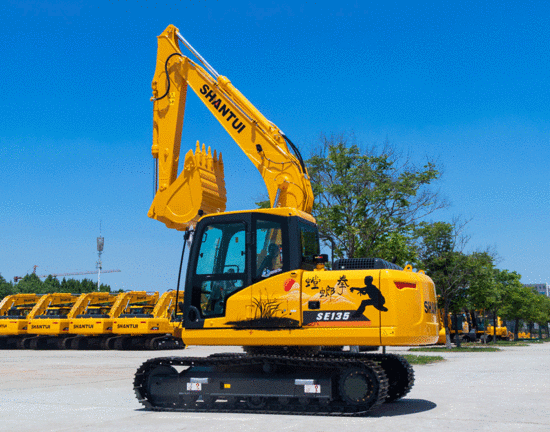 正是山推挖掘机的实力展现武术的稳准狠以武喻物以手绘的形式示其魅力