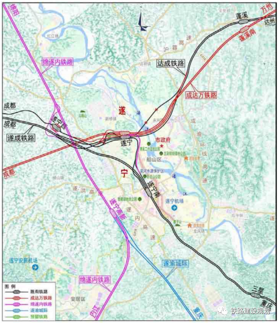 根据规划,绵泸高铁起于起于成兰铁路绵阳西站(安州站),经绵阳站,芦溪