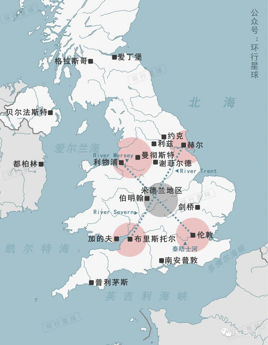 (其地区中心伯明翰更是如今的英国第二大城市),在工业革命中拥有难