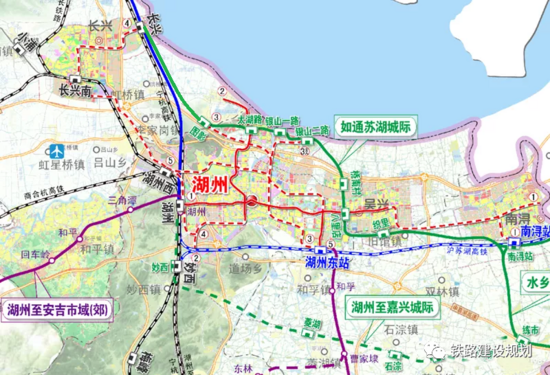 如通蘇湖城際鐵路浙江段社穩公示,線路方案出爐