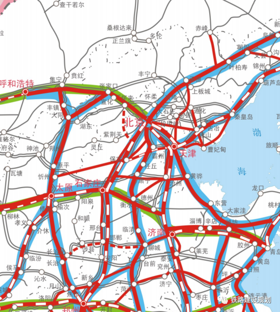 河北省综合立体交通网规划纲要发布,布局五纵四横一环高铁网络