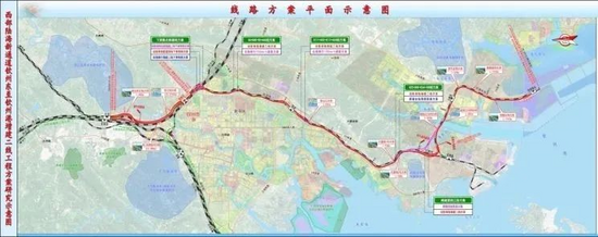 西部陸海新通道欽州東至欽州港增建二線工程勘察設計中標