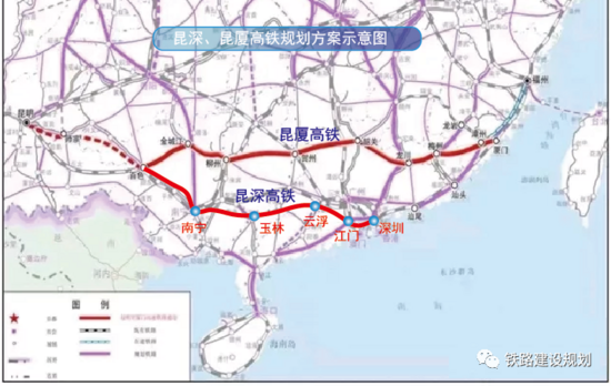 昆深厦高铁云南段暂不具备纳入国家铁路规划的条件