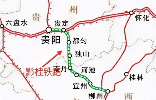 广西铁路线路图高清图片