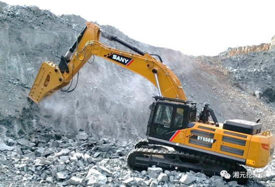 sy550h型履带式液压挖掘机,标配200破碎锤,专用控制程序为破碎模式