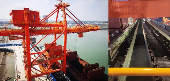 潤邦重機旗下GENMA橋式抓斗卸船機助力鋼鐵企業煤炭輸送