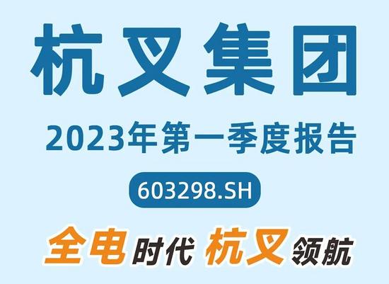 杭叉集团2023年第一季度报告