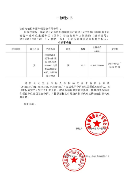 海伦哲成功中标近5000万大单