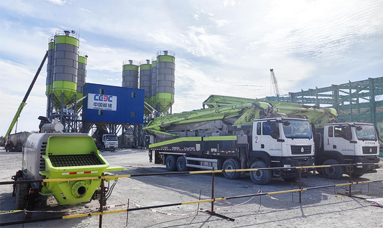 极光绿闪耀海外，中联重科搅拌站助建菲律宾首个千万吨级钢厂