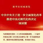 《中共中央关于进一步全面深化改革、推进中国式现代化的决定》一图读懂