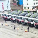 開年遍地開花！中聯(lián)重科“凌冠”新能源攪拌車批量交付