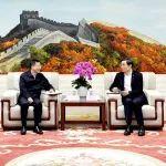 中國(guó)建材集團(tuán)董事長(zhǎng)周育先會(huì)見山東省委常委、濟(jì)南市委書記劉強(qiáng)一行