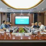 張磊與中國能建易普力黨委書記、董事長付軍會(huì)談
