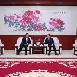 陳文健拜會國鐵集團黨組書記、董事長郭竹學