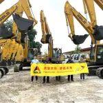 山東臨工向馬來西亞客戶交付18臺高端工程機械裝備