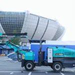 山河礦巖攜井下掘進(jìn)臺(tái)車亮相蒼南礦山井巷機(jī)械展
