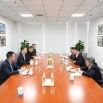 劉鍵與中國信達河北分公司黨委書記、總經(jīng)理樊志江座談交流