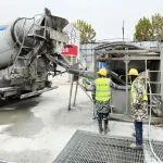 中建商砼：泡沫混凝土在漢成功澆筑，基坑回填披上“鋼鐵輕羽絨”