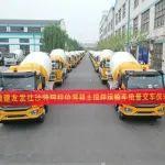 山推混凝土攪拌車批量發(fā)往沙特阿拉伯