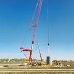 自研、自產(chǎn)、自建，SAC40000T完成三一首座186m混塔風(fēng)電吊裝