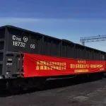 金隅冀東水泥東北地區(qū)首列公鐵聯(lián)運(yùn)煤炭專列啟航