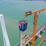 國內(nèi)首座市域（郊）鐵路跨海大橋！象山港跨海大橋主塔全部封頂