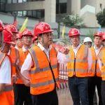 白小虎带班检查中冶建工重医附二院项目