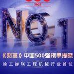 再进阶！2025《财富》中国500强，徐工稳居行业NO.1