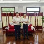 赵晖与铁科院党委书记、董事长张志方会谈