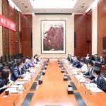 朱可炳会见力拓集团首席商务官巴特尔