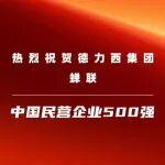 德力西集团蝉联中国民营企业500强及中国制造业民营企业500强