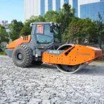 工地报告 | 大厚度压实! 悍马全液压单钢轮压路机 HC 268i D 实力助阵冷再生工地