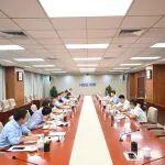 劉鍵與中國進出口銀行評審管理部專職評委召集人薛鴻一行座談交流