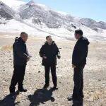 李國(guó)英調(diào)研長(zhǎng)江源頭和西藏那曲水利工作