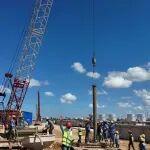 坦桑尼亚达港码头石油储罐项目桩基施工完成