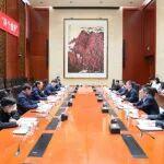 朱可炳会见六安市委书记方正