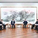 辽宁省委书记许昆林会见中国建材集团董事长周育先