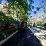 工地報告 | 小空間大作為！福馬組合低耗高效完成武漢自行車道攤鋪