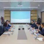 朱可炳與中國科學(xué)院院士盧柯舉行工作會談